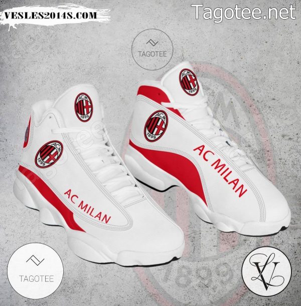 AC Milan Logo Air Jordan 13 Shoes