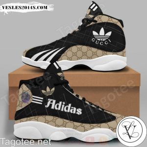 Adidas White Brown Air Jordan 13 Shoes