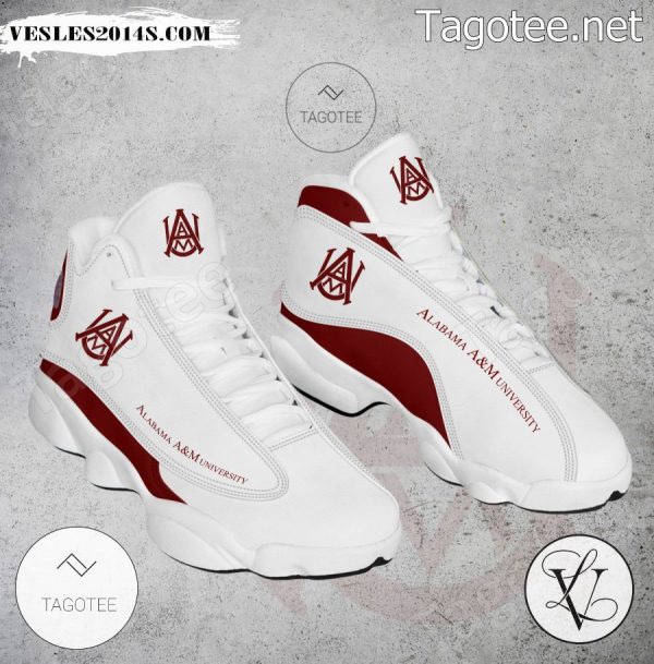 Alabama Agricultural and Mechanical University Logo Air Jordan 13 Shoes