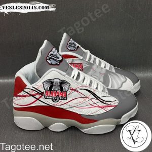 Alabama Crimson Tide Winter Abstract Digital Painting Air Jordan 13 Shoes