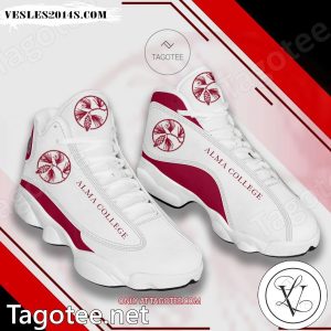 Alma College Logo Air Jordan 13 Shoes