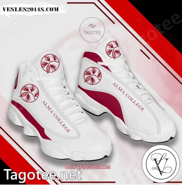 Alma College Logo Air Jordan 13 Shoes