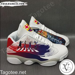 Barcelona Football Club Team Air Jordan 13 Shoes