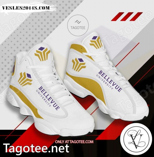 Bellevue University Logo Air Jordan 13 Shoes