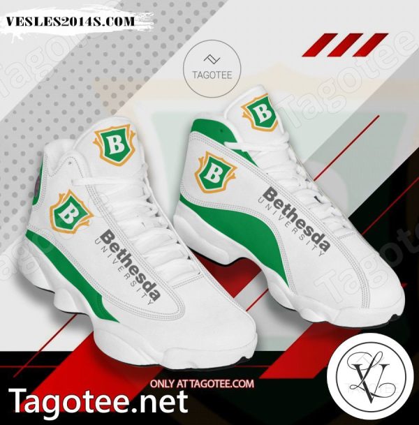 Bethesda University Logo Air Jordan 13 Shoes