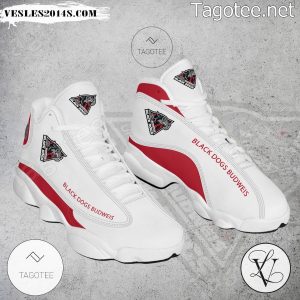 Black Dogs Budweis Logo Air Jordan 13 Shoes