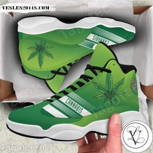 Cannabis Weed Green Air Jordan 13 Shoes