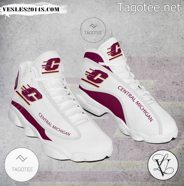 Central Michigan NCAA Logo Air Jordan 13 Shoes