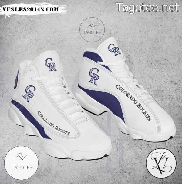 Colorado Rockies Logo Air Jordan 13 Shoes