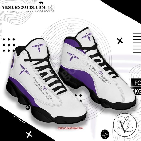 Des Moines University-Medicine & Health Sciences Logo Air Jordan 13 Shoes