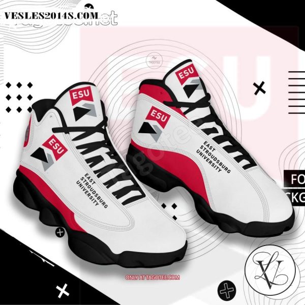 East Stroudsburg University of Pennsylvania Logo Air Jordan 13 Shoes