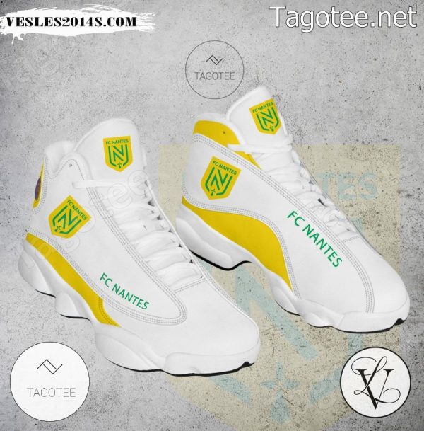 FC Nantes Logo Air Jordan 13 Shoes