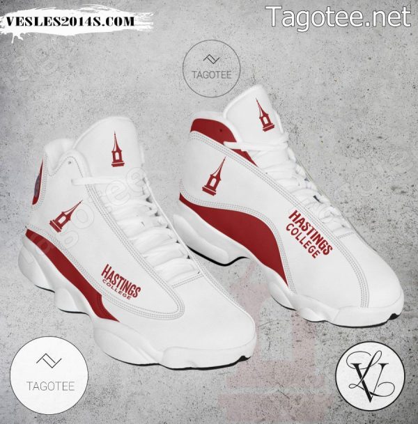 Hastings College Logo Air Jordan 13 Shoes