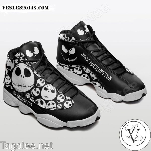 Jack Skellington Black Air Jordan 13 Shoes