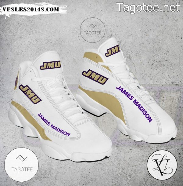 James Madison NCAA Logo Air Jordan 13 Shoes