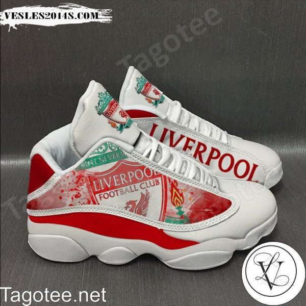 Liverpool Football Club White Air Jordan 13 Shoes