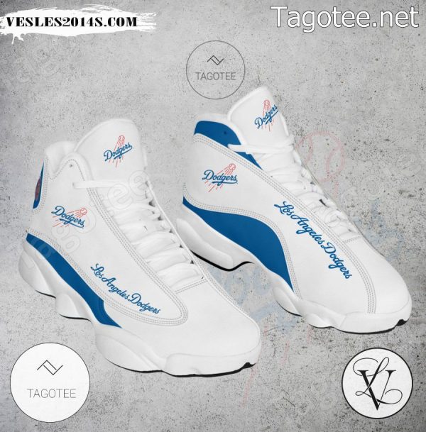 Los Angeles Dodgers Logo Air Jordan 13 Shoes