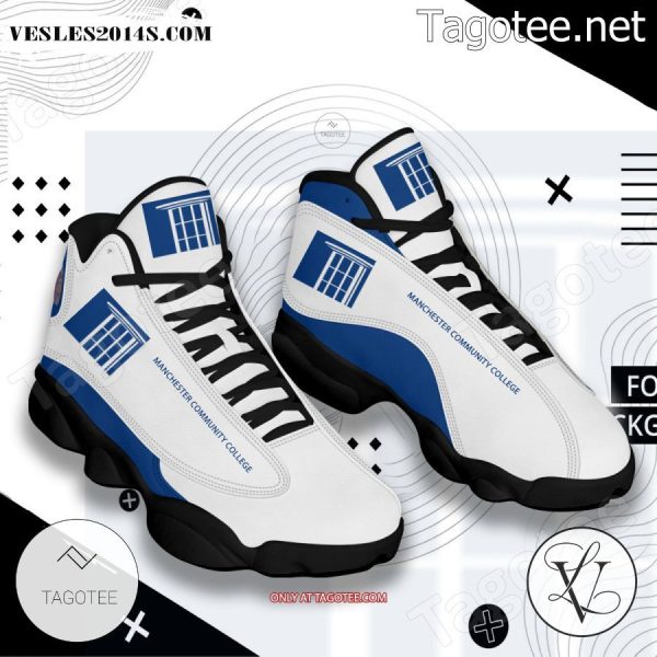 Manchester Community College CT Logo Air Jordan 13 Shoes