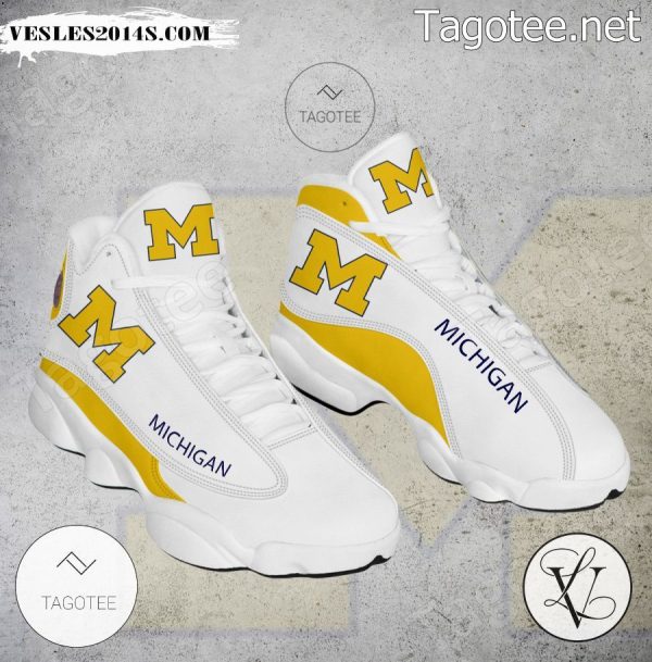 Michigan NCAA Logo Air Jordan 13 Shoes