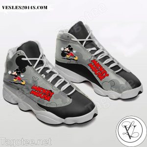 Mickey Mouse Gray Air Jordan 13 Shoes