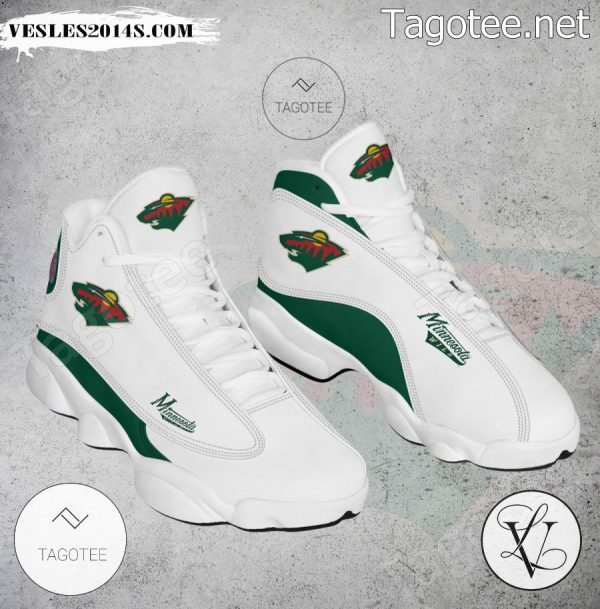 Minnesota Wild Logo Air Jordan 13 Shoes