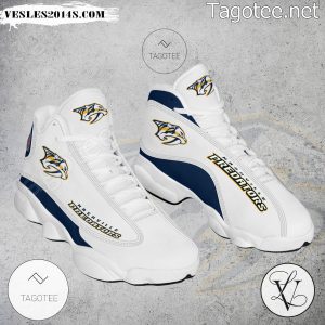 Nashville Predators Logo Air Jordan 13 Shoes