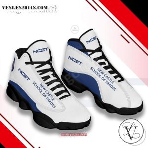 New Castle School of Trades Logo Air Jordan 13 Shoes