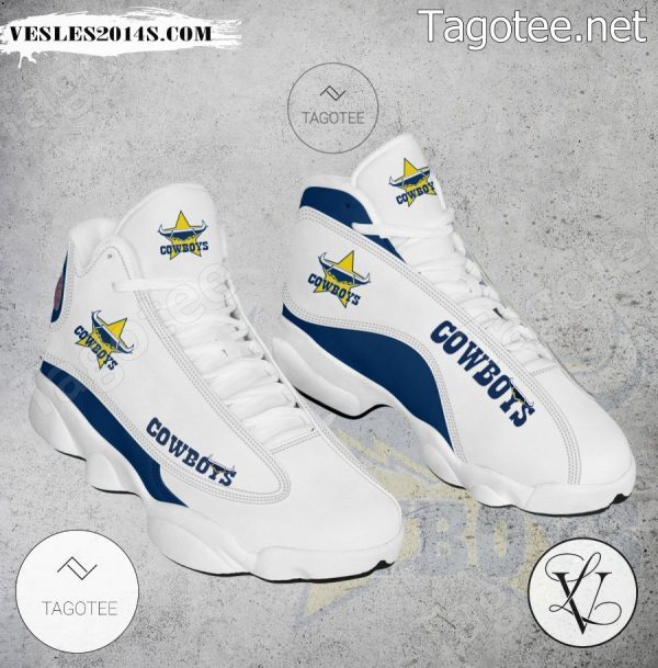 North Queensland Cowboys Logo Air Jordan 13 Shoes