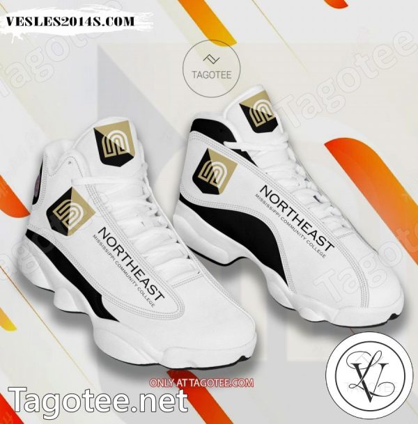 Northeast Mississippi Community College Logo Air Jordan 13 Shoes