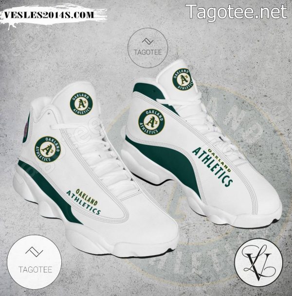 Oakland Athletics Logo Air Jordan 13 Shoes