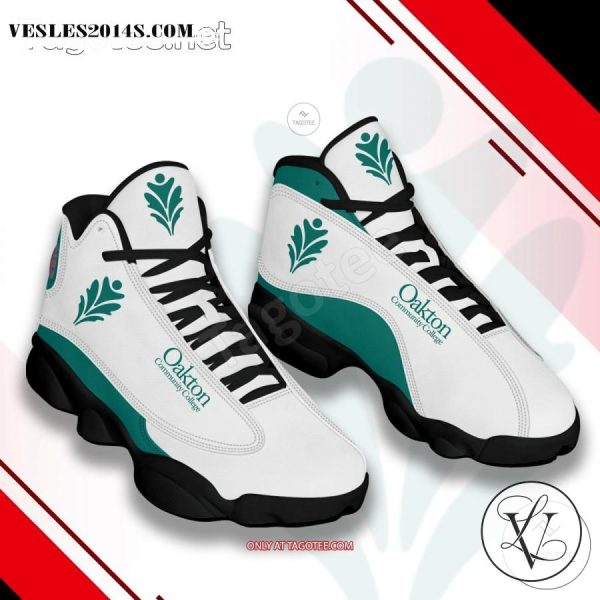 Oakton Community College Logo Air Jordan 13 Shoes