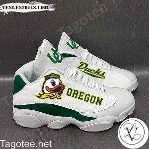 Oregon Ducks White Air Jordan 13 Shoes