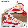 Personalized Manchester United White Red Air Jordan 13 Shoes