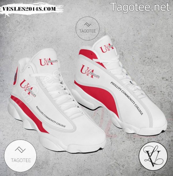 Phillips Community College University of Arkansas Logo Air Jordan 13 Shoes