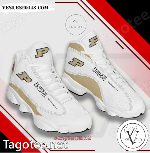 Purdue University – Purdue Polytechnic Anderson Logo Air Jordan 13 Shoes