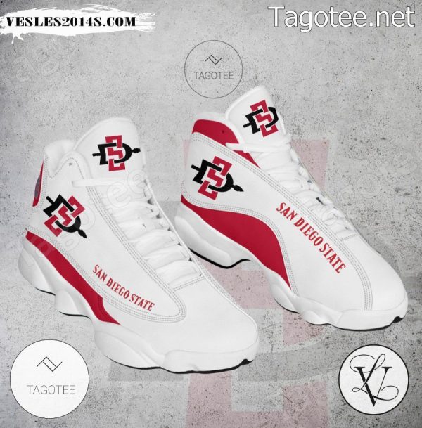 San Diego State NCAA Logo Air Jordan 13 Shoes