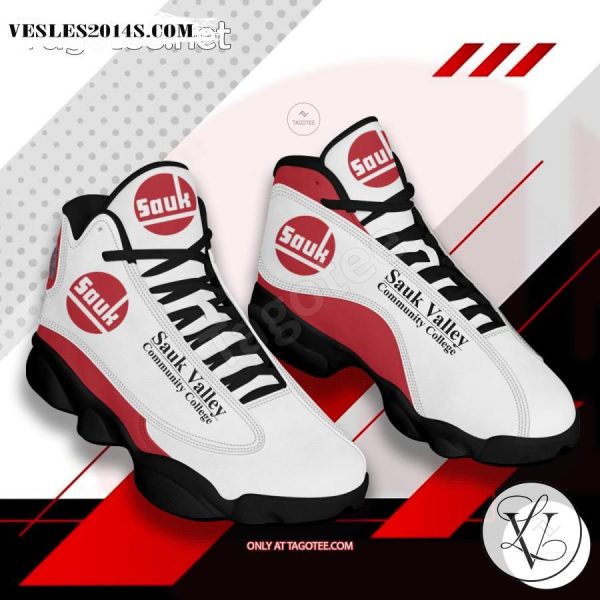 Sauk Valley Community College Logo Air Jordan 13 Shoes