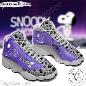 Snoopy Purple Air Jordan 13 Shoes