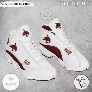 Texas State Bobcats NCAA Logo Air Jordan 13 Shoes