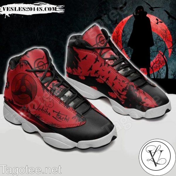 Uchiha Itachi Naruto Black Red Air Jordan 13 Shoes