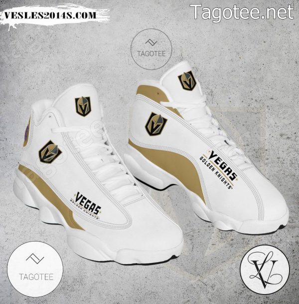 Vegas Golden Knights Logo Air Jordan 13 Shoes