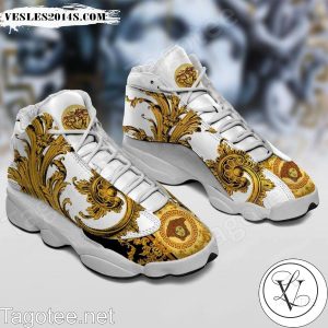 Versace White Air Jordan 13 Shoes