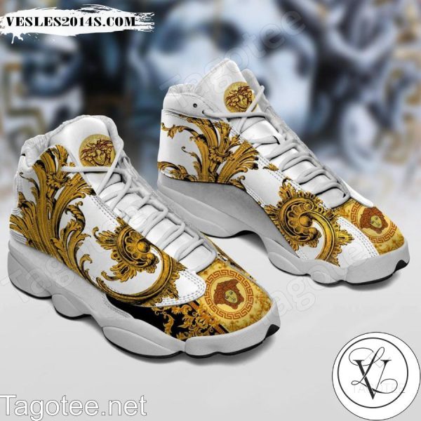 Versace White Air Jordan 13 Shoes