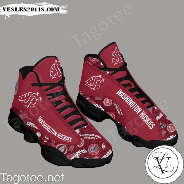 Washington State Cougars Air Jordan 13 Shoes