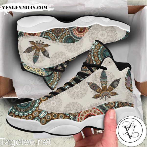 Weed Mandala Cannabis Air Jordan 13 Shoes