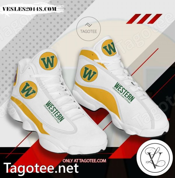 Western Oklahoma State College Logo Air Jordan 13 Shoes