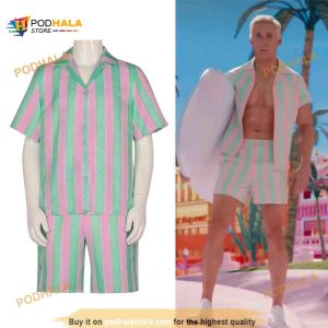 2023 Ken Ryan Gosling Barbie Cosplay Funny Hawaiian Shirt