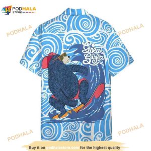 3D Surfing Bear Hawaii Shirt