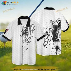 4th Of July America Golf Men Give 3D Hawaiian Shirt