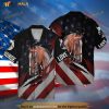 4th Of July Love Horse American Flag Hawaiian Shirt